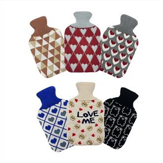 2000 ml varmtvandspose strikket betræk