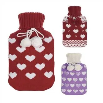 Custom Design strikket Hot Water Bag Cover