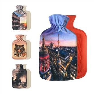 Blød fleece varmtvandsflaskedæksel