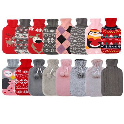 Varmtvandsflasker med strikket betræk