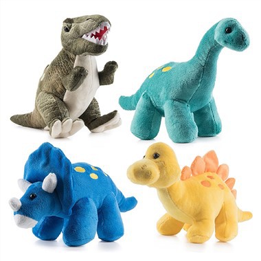 Plys legetøjsudstoppede dinosaurdyrsdukker