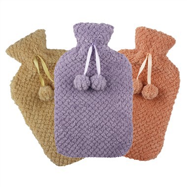 Gummi varmtvandspose flannelcover