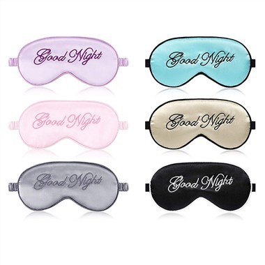 Engros rejse Silke Broderi Eye Mask
