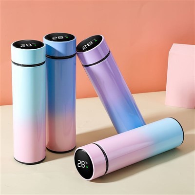 Led Temperatur Display Vaccum Flask Rustfrit Stål Smart Led Vandflaske